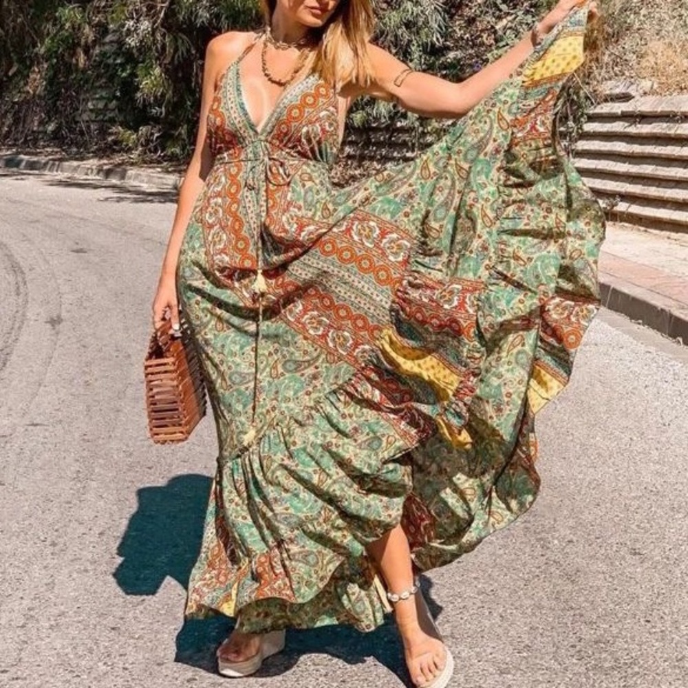 💋 BEAUTIFUL GIRL 💋 DIAMOND GAL EDGY ELITE QUEEN MAXI FEATHER FRINGE FLOWER - Picture 2 of 16